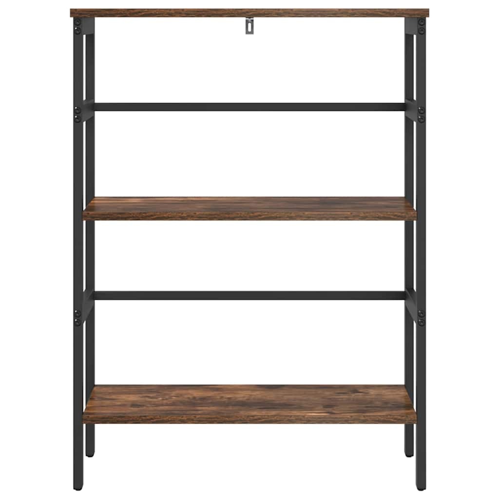 VidaXL Boekenkast Gerookt eiken 60 x 29,5 x 81 cm Bewerkt hout