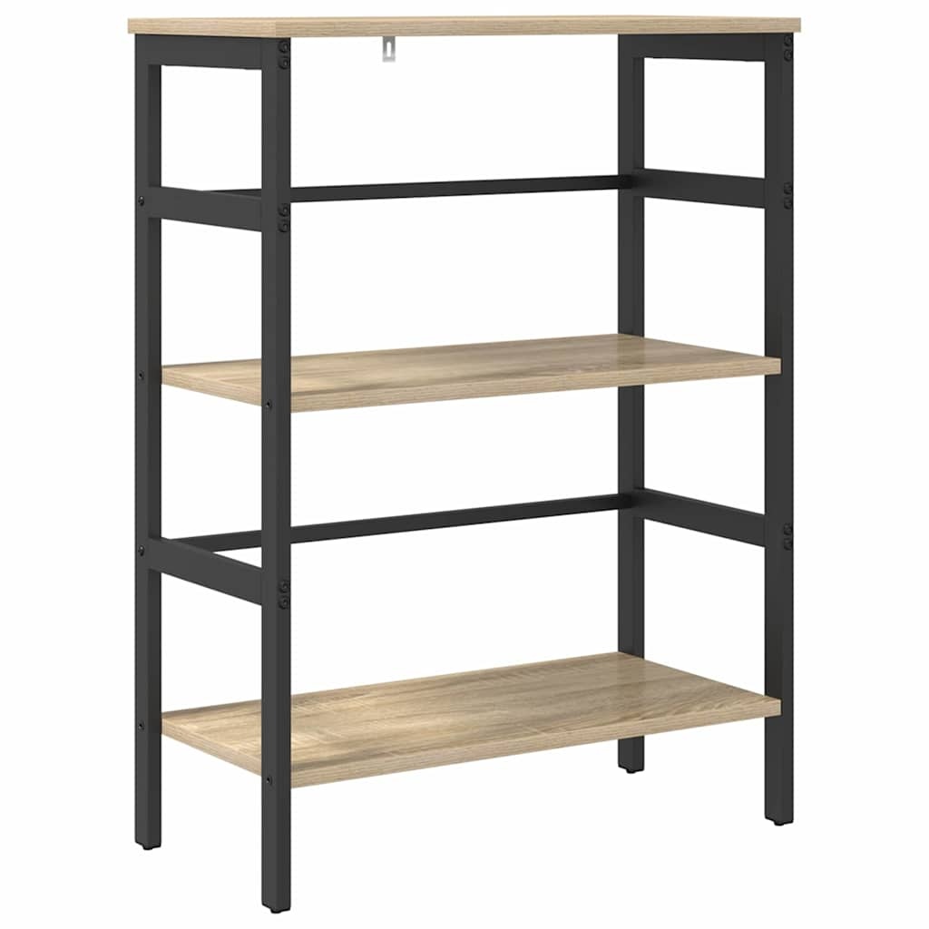 VidaXL Boekenkast Sonoma Eiken 60 x 29,5 x 81 cm Bewerkt hout