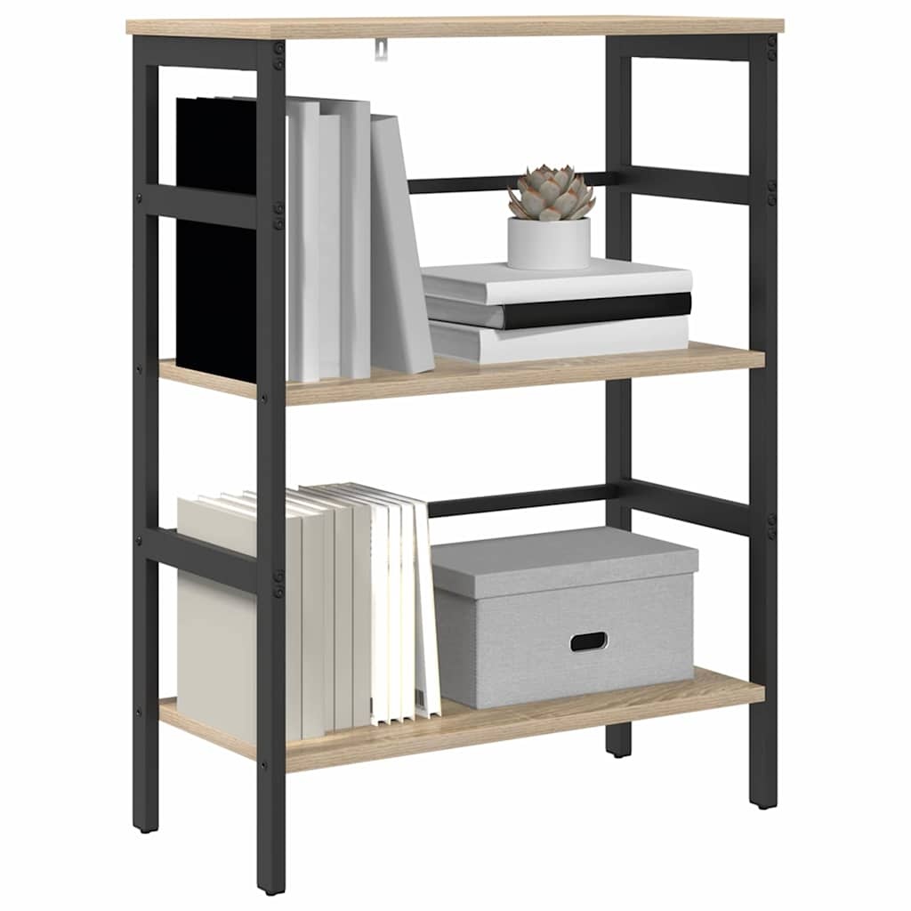 VidaXL Boekenkast Sonoma Eiken 60 x 29,5 x 81 cm Bewerkt hout