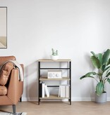 VidaXL Boekenkast Sonoma Eiken 60 x 29,5 x 81 cm Bewerkt hout