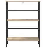 VidaXL Boekenkast Sonoma Eiken 60 x 29,5 x 81 cm Bewerkt hout