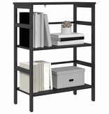 VidaXL Boekenkast Zwart Eiken 60 x 29,5 x 81 cm Bewerkt hout