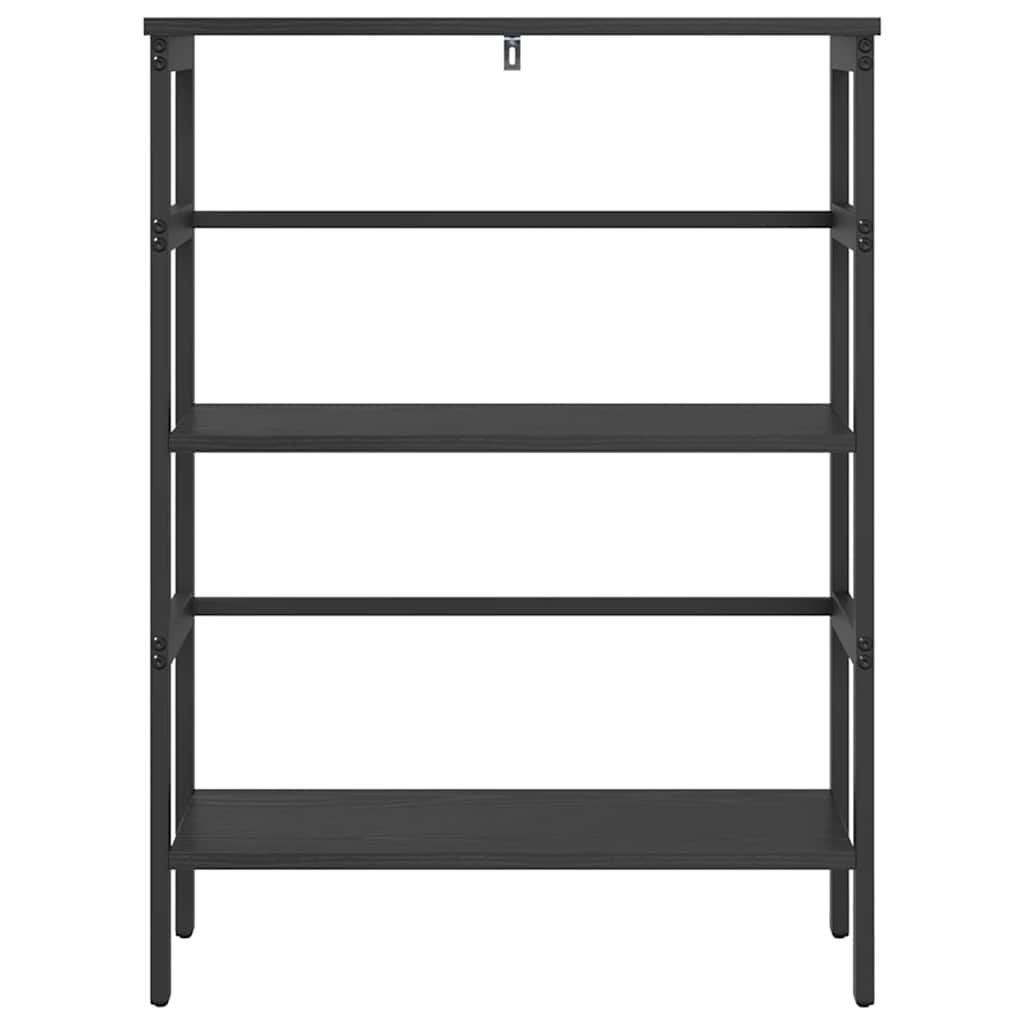 VidaXL Boekenkast Zwart Eiken 60 x 29,5 x 81 cm Bewerkt hout