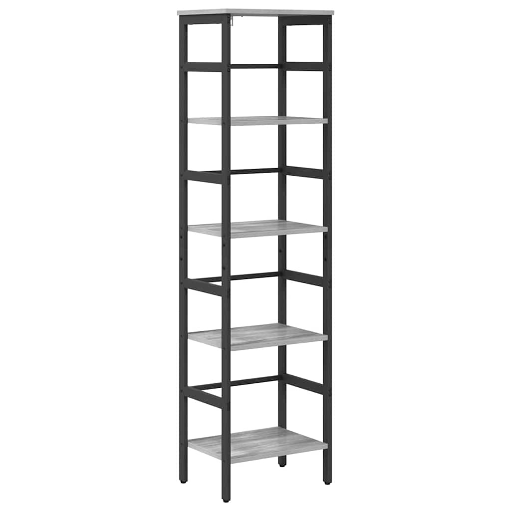 VidaXL Boekenkast Grijs Sonoma 40 x 29,5 x 149 cm Bewerkt hout