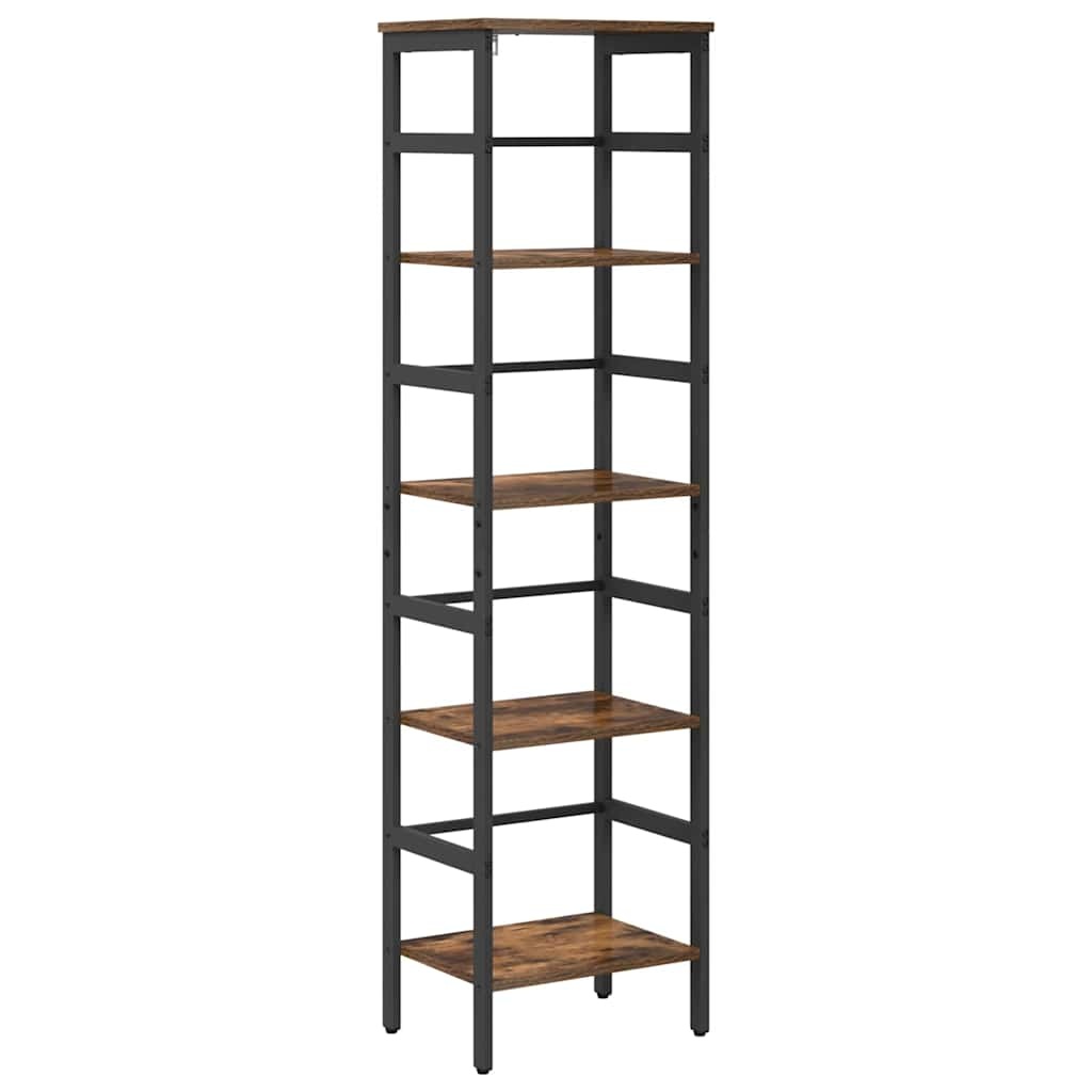 VidaXL Boekenkast Gerookt eiken 40 x 29,5 x 149 cm Bewerkt hout