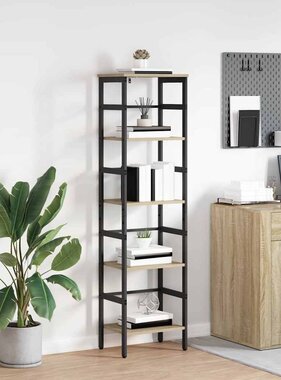 VidaXL Boekenkast Sonoma Eiken 40 x 29,5 x 149 cm Bewerkt hout