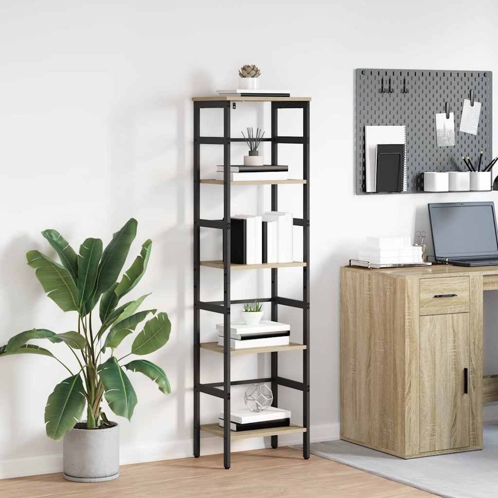 VidaXL Boekenkast Sonoma Eiken 40 x 29,5 x 149 cm Bewerkt hout