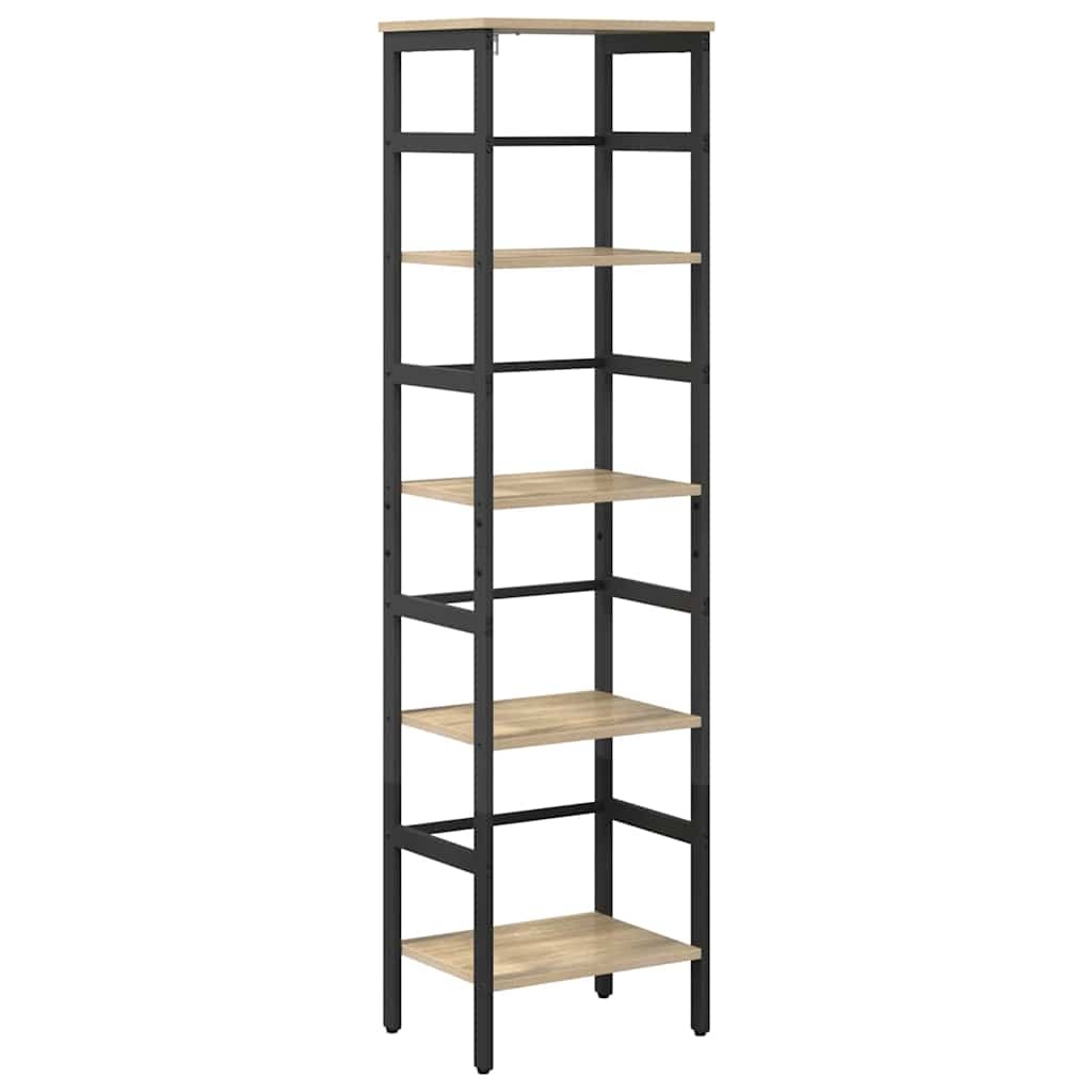 VidaXL Boekenkast Sonoma Eiken 40 x 29,5 x 149 cm Bewerkt hout