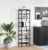 VidaXL Boekenkast Zwart Eiken 40 x 29,5 x 149 cm Bewerkt hout