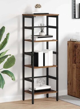 VidaXL Boekenkast Oud Hout 40 x 29,5 x 115 cm Bewerkt hout