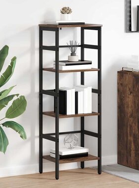 VidaXL Boekenkast Gerookt eiken 40 x 29,5 x 115 cm Bewerkt hout
