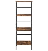 VidaXL Boekenkast Gerookt eiken 40 x 29,5 x 115 cm Bewerkt hout