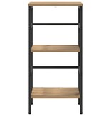 VidaXL Boekenkast Artisan Eiken 40 x 29,5 x 81 cm Bewerkt hout