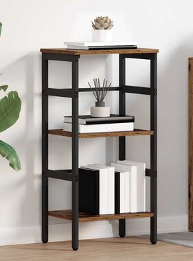 VidaXL Boekenkast Oud Hout 40 x 29,5 x 81 cm Bewerkt hout