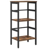 VidaXL Boekenkast Gerookt eiken 40 x 29,5 x 81 cm Bewerkt hout