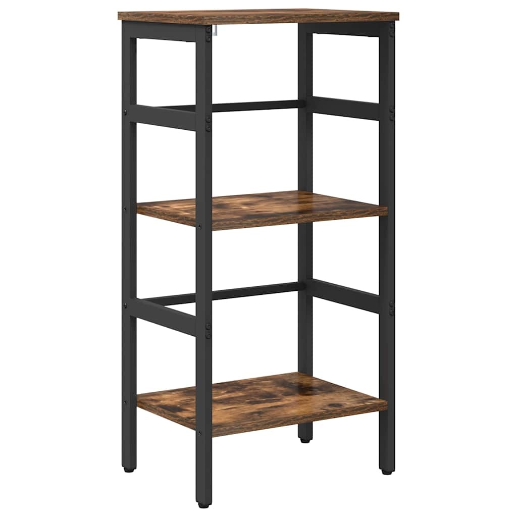 VidaXL Boekenkast Gerookt eiken 40 x 29,5 x 81 cm Bewerkt hout