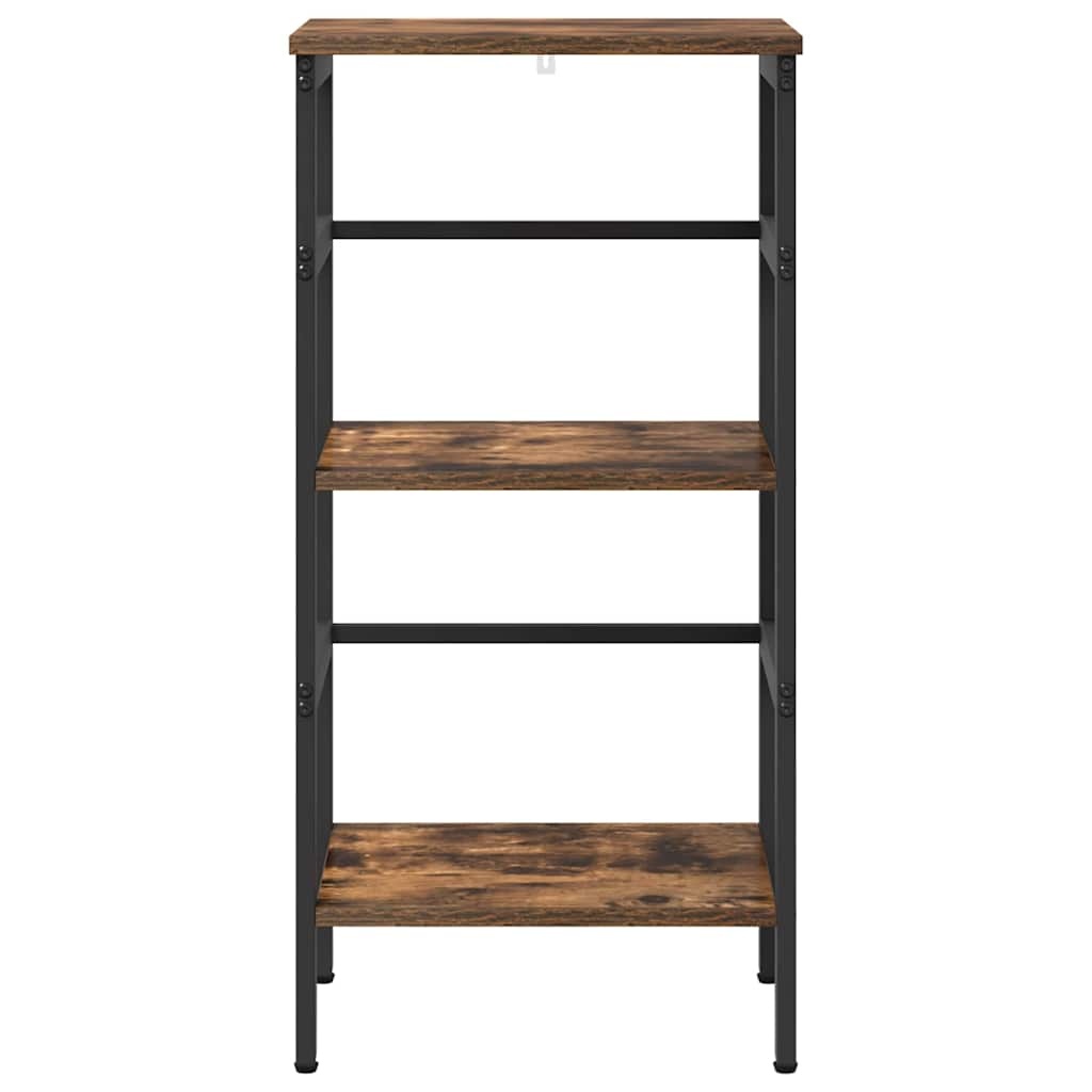 VidaXL Boekenkast Gerookt eiken 40 x 29,5 x 81 cm Bewerkt hout