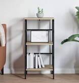 VidaXL Boekenkast Sonoma Eiken 40 x 29,5 x 81 cm Bewerkt hout