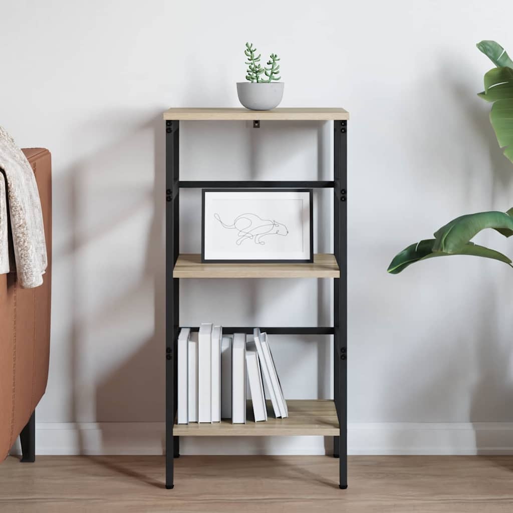 VidaXL Boekenkast Sonoma Eiken 40 x 29,5 x 81 cm Bewerkt hout