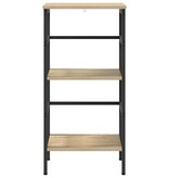 VidaXL Boekenkast Sonoma Eiken 40 x 29,5 x 81 cm Bewerkt hout