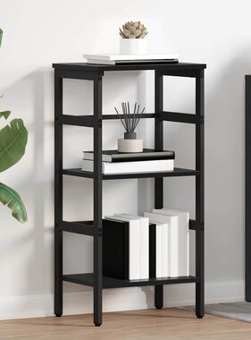 VidaXL Boekenkast Zwart Eiken 40 x 29,5 x 81 cm Bewerkt hout