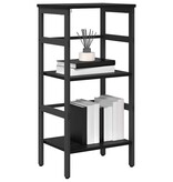 VidaXL Boekenkast Zwart Eiken 40 x 29,5 x 81 cm Bewerkt hout