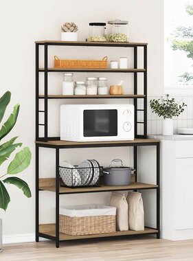 VidaXL Keukenplank Artisan Eiken 100 x 40 x 168 cm Bewerkt hout