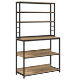 VidaXL Keukenplank Artisan Eiken 100 x 40 x 168 cm Bewerkt hout