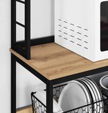 VidaXL Keukenplank Artisan Eiken 100 x 40 x 168 cm Bewerkt hout