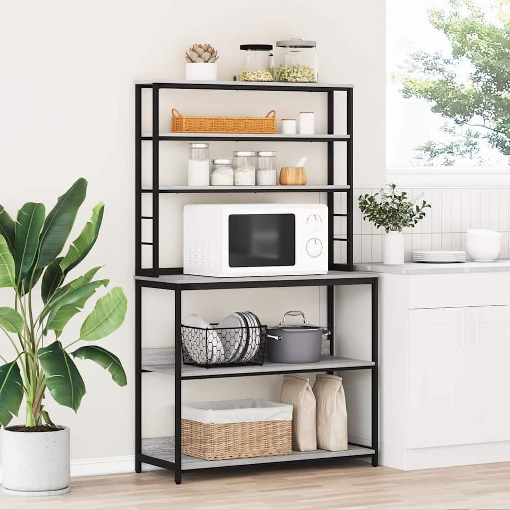 VidaXL Keukenplank Grijs Sonoma 100 x 40 x 168 cm Bewerkt hout