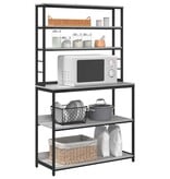 VidaXL Keukenplank Grijs Sonoma 100 x 40 x 168 cm Bewerkt hout