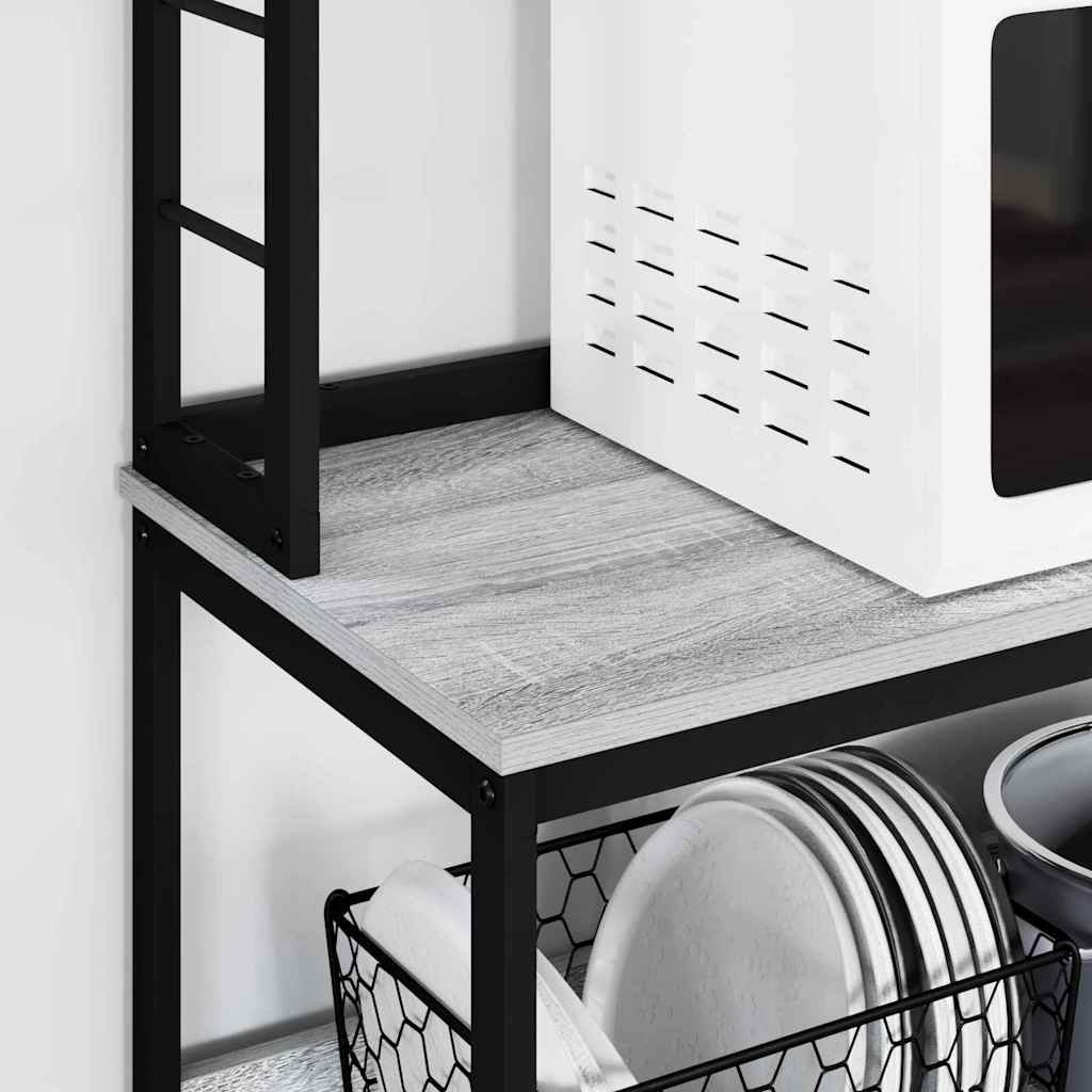 VidaXL Keukenplank Grijs Sonoma 100 x 40 x 168 cm Bewerkt hout