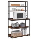 VidaXL Keukenplank Gerookt eiken 100 x 40 x 168 cm Bewerkt hout