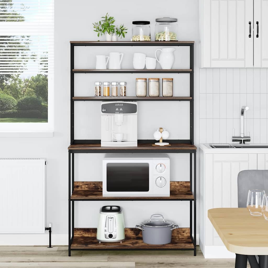 VidaXL Keukenplank Gerookt eiken 100 x 40 x 168 cm Bewerkt hout