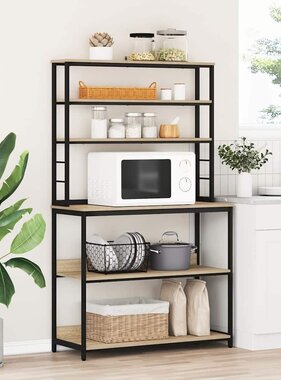 VidaXL Keukenplank Sonoma Eiken 100 x 40 x 168 cm Bewerkt hout