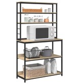 VidaXL Keukenplank Sonoma Eiken 100 x 40 x 168 cm Bewerkt hout