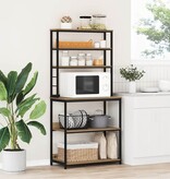 VidaXL Keukenplank Artisan Eiken 80 x 40 x 168 cm Bewerkt hout