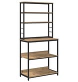 VidaXL Keukenplank Artisan Eiken 80 x 40 x 168 cm Bewerkt hout