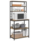 VidaXL Keukenplank Artisan Eiken 80 x 40 x 168 cm Bewerkt hout