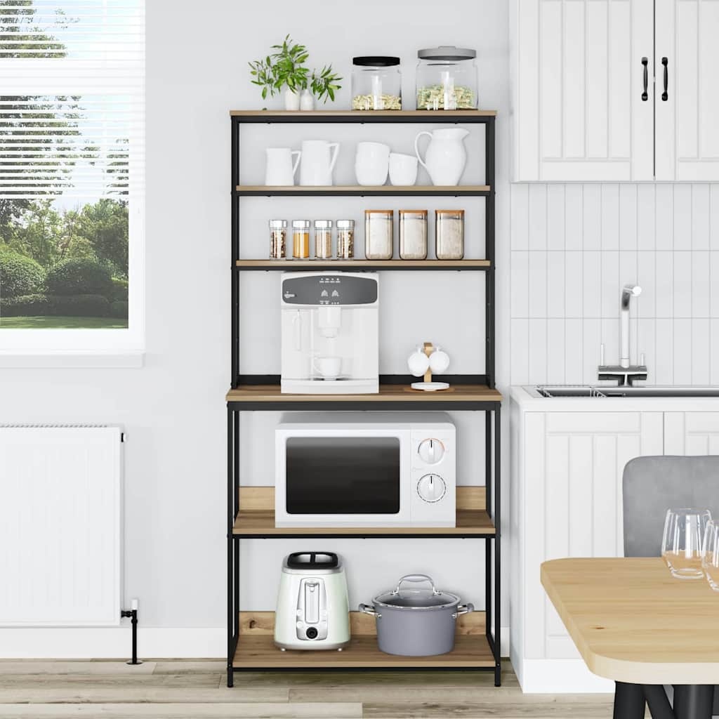 VidaXL Keukenplank Artisan Eiken 80 x 40 x 168 cm Bewerkt hout