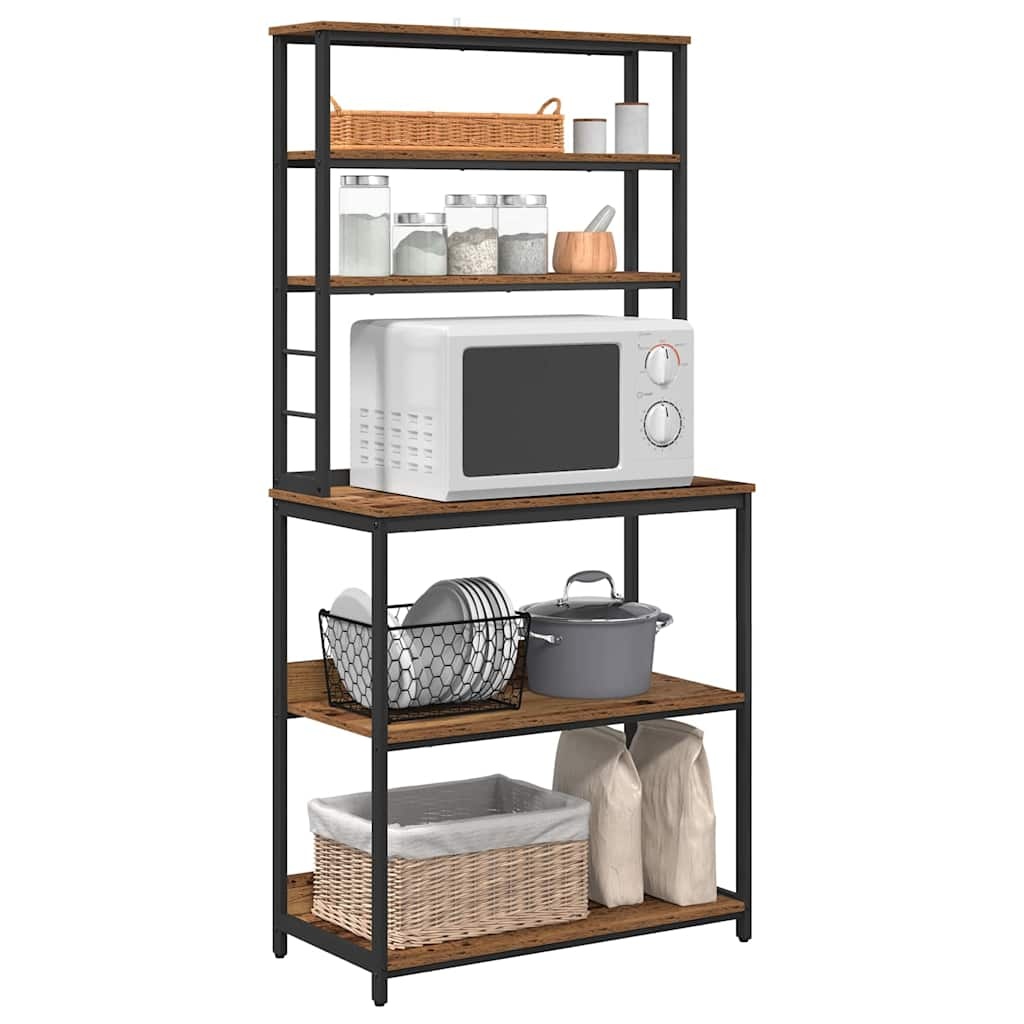 VidaXL Keukenplank Oud Hout 80 x 40 x 168 cm Bewerkt hout