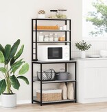 VidaXL Keukenplank Grijs Sonoma 80 x 40 x 168 cm Bewerkt hout