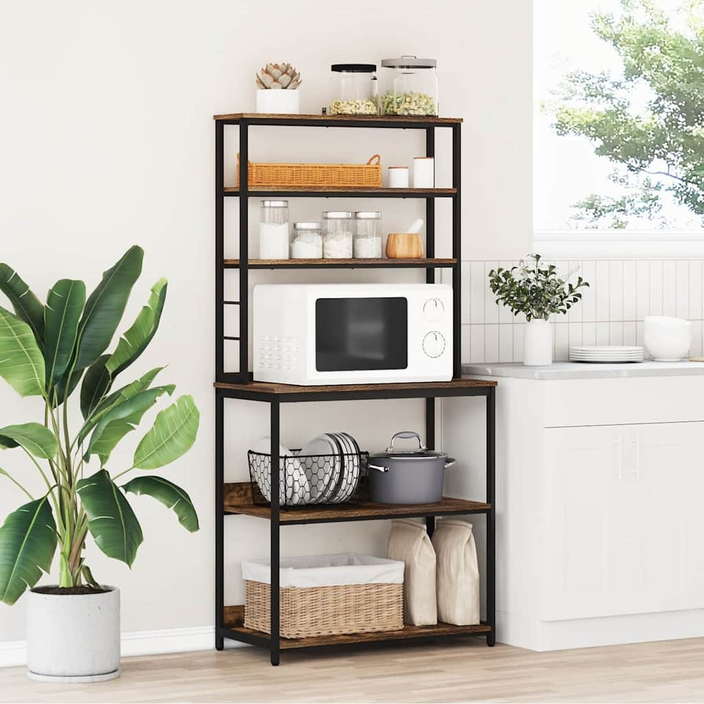 VidaXL Keukenplank Gerookt eiken 80 x 40 x 168 cm Bewerkt hout