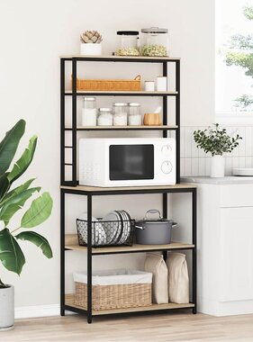 VidaXL Keukenplank Sonoma Eiken 80 x 40 x 168 cm Bewerkt hout