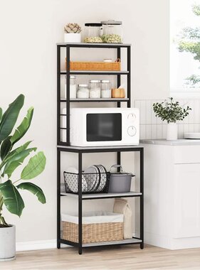 VidaXL Keukenplank Grijs Sonoma 60 x 40 x 168 cm Bewerkt hout