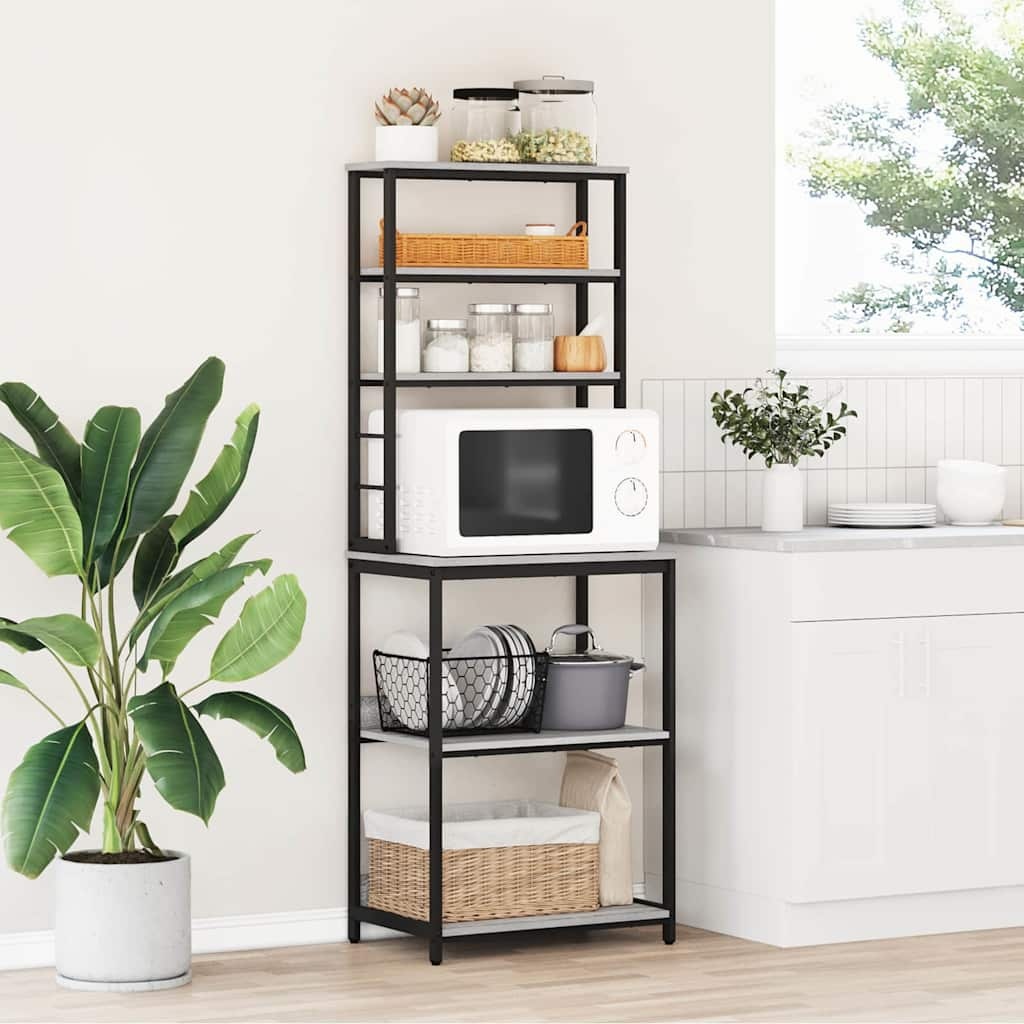 VidaXL Keukenplank Grijs Sonoma 60 x 40 x 168 cm Bewerkt hout