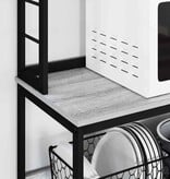 VidaXL Keukenplank Grijs Sonoma 60 x 40 x 168 cm Bewerkt hout