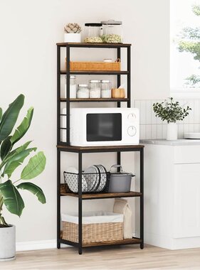 VidaXL Keukenplank Gerookt eiken 60 x 40 x 168 cm Bewerkt hout