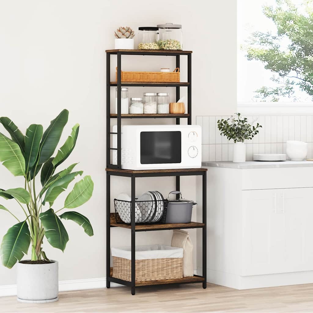 VidaXL Keukenplank Gerookt eiken 60 x 40 x 168 cm Bewerkt hout