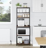 VidaXL Keukenplank Gerookt eiken 60 x 40 x 168 cm Bewerkt hout